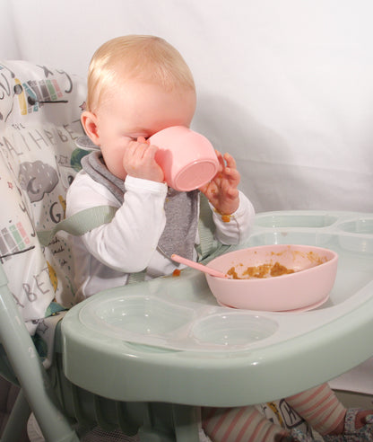 Vaso y plato de aprendizaje